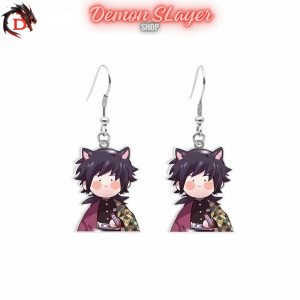 Boucles d&rsquo;Oreilles Demon Slayer Giyu Tomioka Mingon