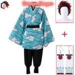 Cosplay Demon Slayer Sakonji Urokodaki Bleu