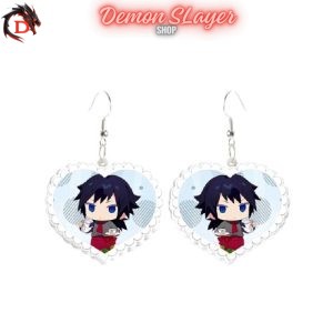 Boucles d&rsquo;Oreilles Demon Slayer Coeur Inosuke