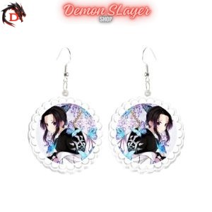 Boucles d&rsquo;Oreilles Demon Slayer Shinobu Kocho