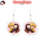 Boucles d’Oreilles Demon Slayer Zenitsu et Nezuko