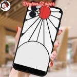 Coque iPhone Demon Slayer Blanc et Rouge