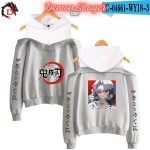 Sweat à Épaules DénudéesDemon Slayer Kimetsu Gris