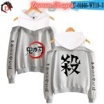 Sweat à Épaules DénudéesDemon Slayer Gris