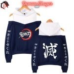 Sweat à Épaules Dénudées Demon Slayer Symbole Japonais