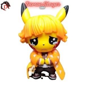 Figurine Demon Slayer Zenitsu en Pikachu