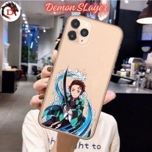 Coque iPhone Demon Slayer Technique de respiration Tanjiro Kamado