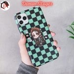Coque iPhone Demon Slayer Tanjiro Checkered Design