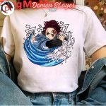 T-Shirt Demon Slayer Féminin Souffle de l’Eau