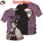 T-Shirt Demon Slayer Bicolore Shinobu Kocho