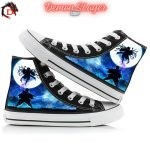Chaussure Demon Slayer en Toile Nuit Sombre