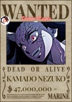 Poster Demon Slayer Avis de Recherche Nezuko Démon