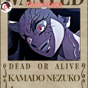 Poster Demon Slayer Avis de Recherche Nezuko Démon