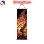 Toile Murale Demon Slayer Kyojuro Rengok Flammes