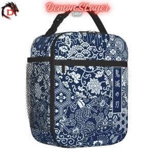 Sac à Repas Isotherme Demon Slayer Bleu
