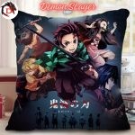 Housse de Coussin Demon Slayer Affiche Officiel