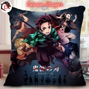 Housse de Coussin Demon Slayer Affiche Officiel