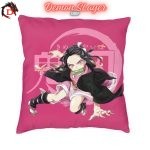 Housse de Coussin Demon Slayer Rose Nezuko