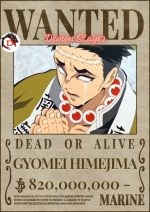 Poster Demon Slayer Avis de Recherche Gyomei Himejima