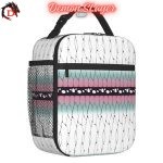 Sac à Repas Isotherme Demon Slayer Blanc et Rose