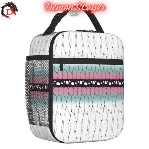 Sac à Repas Isotherme Demon Slayer Blanc et Rose