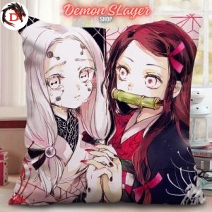 Housse de Coussin Demon Slayer Nezuko et le Démon Araignée