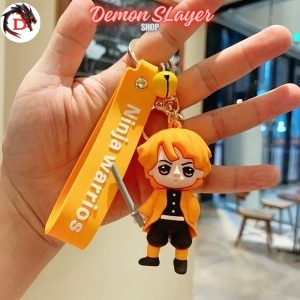 Porte-Clés Demon Slayer Cartoon Zenitsu Agatsuma Katana