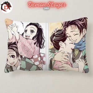 Coussin Demon Slayer Tanjiro et Nezuko Kawaii