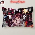 Coussin Demon Slayer Tanjiro et Nezuko Triste