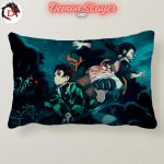 Coussin Demon Slayer Nezuko et Tanjiro Défendant