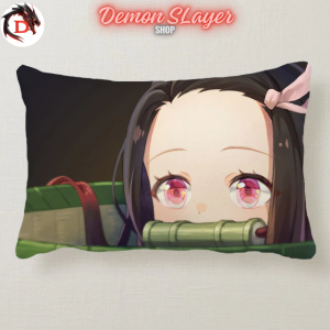 Coussin Demon Slayer Nezuko avec Bamboo