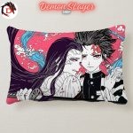 Coussin Demon Slayer Nezuko et Tanjiro Triste