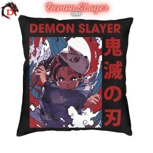 Housse de Coussin Demon Slayer Tanjiro Masque de Sabito