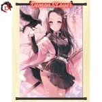 Poster Déroulant Demon Slayer Nezuko Jouant avec un Oiseau