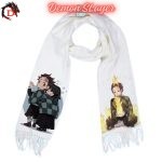 Écharpe Demon Slayer Blanche Tanjiro Kawaii