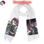 Écharpe Demon Slayer Blanche Tanjiro