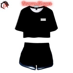 Crop Top Demon Slayer Demon Slayer Noir