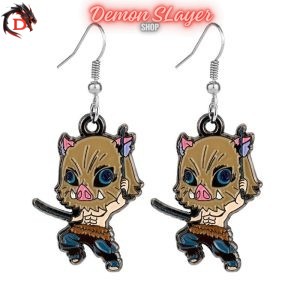 Boucles d’Oreilles Demon Slayer Inosuke Hashibira Kawaii