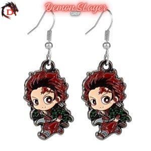 Boucles d’Oreilles Demon Slayer Tanjiro Kamado Kawaii