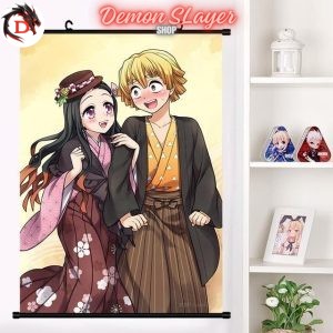 Poster Demon Slayer Zenitsu et Nezuko