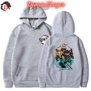 Sweat Demon Slayer Grey Souffle de l’Eau