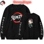 Pull Demon Slayer Noir Tanjiro Kamado