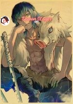 Poster Demon Slayer  Inosuke Hashibira avec Kimetsu