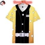 Maillot de baseball Demon Slayer Zenitsu Agatsuma