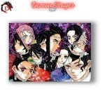 Tableau Demon Slayer Gyomei Muichiro Tanjiro Muzan Shinobu