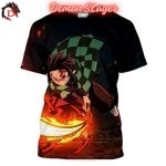 T-Shirt Demon Slayer Tanjiro Souffle du Soleil